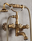 Antique Copper Simple Shower Phone Shower Set