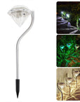 Solar Powered Garden Diamond Light