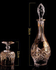 Luxury Crystal Glass Whiskey & Wine Set