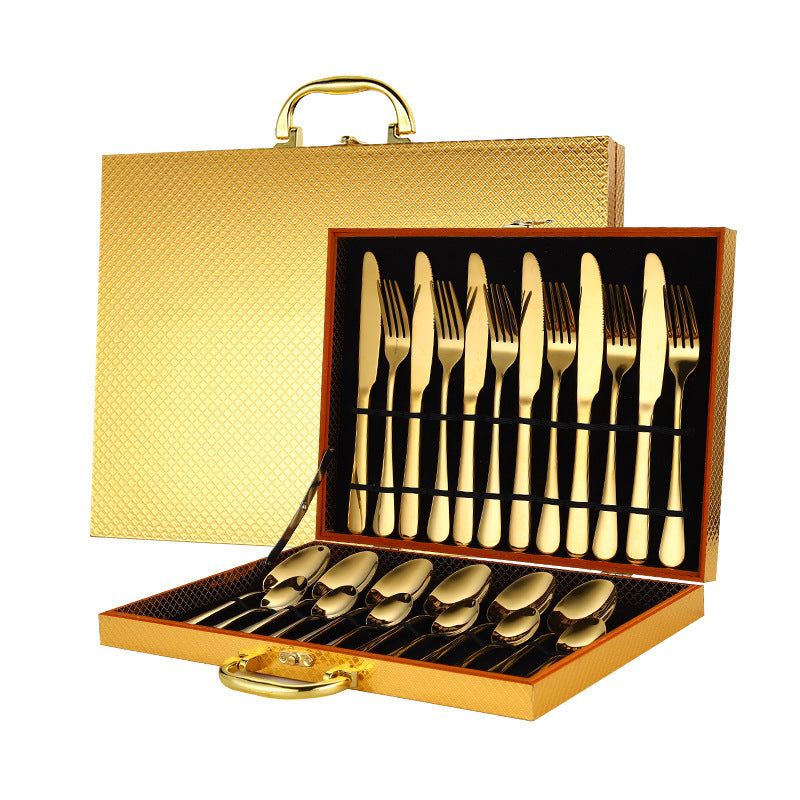 Luxury modern knife and fork set in stainless steel with contemporary design – Nordadecor
