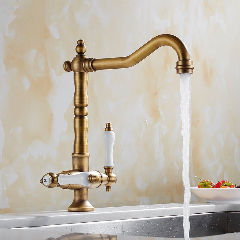 Add a touch of timeless heritage to your home with our American Style Full Copper Faucet. Finished in a rich, rustic Bronze Color, this solid copper basin tap combines heavy-duty durability with a classic vintage aesthetic. Shop premium hardware at nordadecor.eu