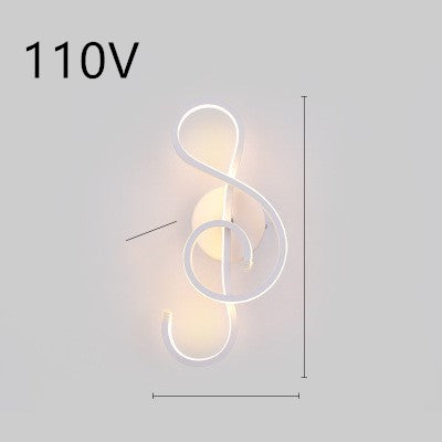 Led wall lamp nordic